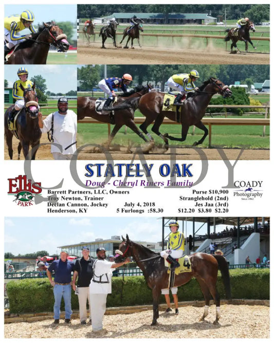 Stately Oak - 070418 Race 02 Elp Ellis Park