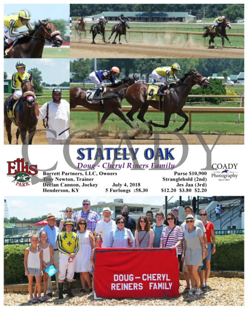 Stately Oak - 070418 Race 02 Elp Group Ellis Park