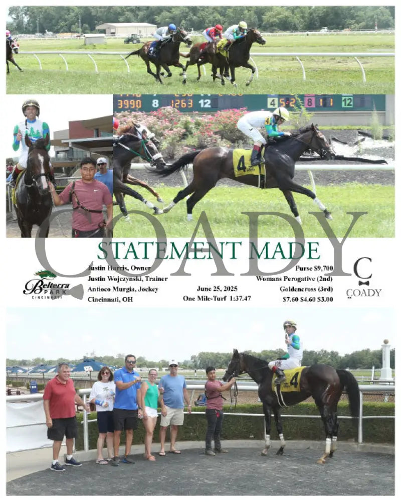 STATEMENT MADE - 06-25-25 - R08 - BTP Indiana Grand