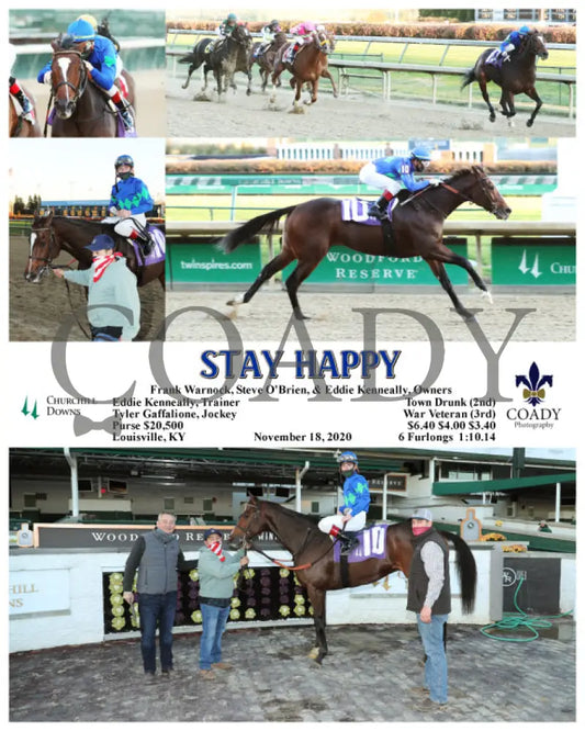 Stay Happy - 11-18-20 R09 Cd Churchill Downs