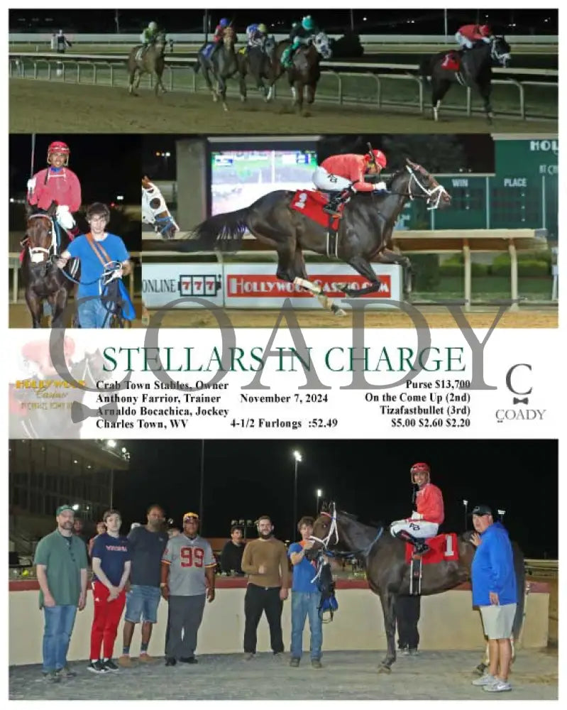 Stellars In Charge - 11-07-24 R01 Ct Hollywood Casino At Charles Town Races