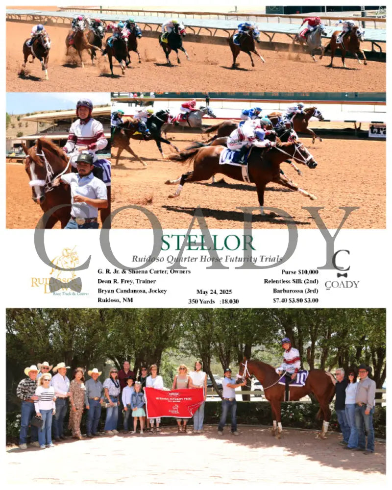 STELLOR - Ruidoso Quarter Horse Futurity Trials - 05-24-25 - R02 - RUI Ruidoso Downs