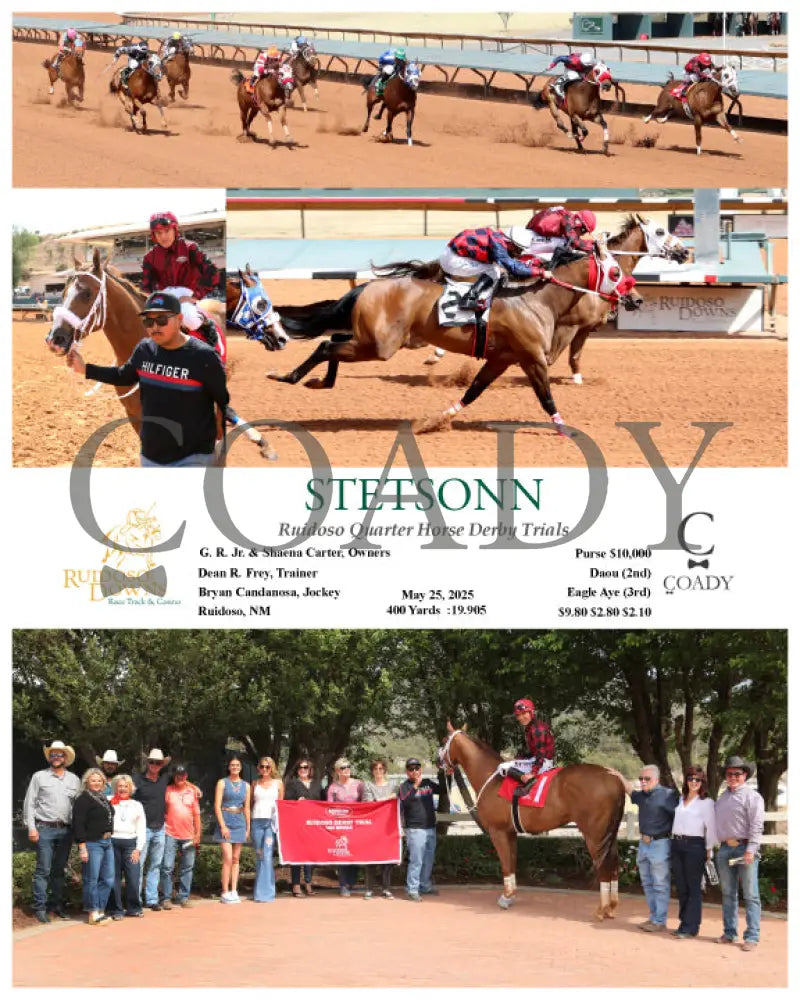 STETSONN - Ruidoso Quarter Horse Derby Trials - 05-25-25 - R06 - RUI Ruidoso Downs
