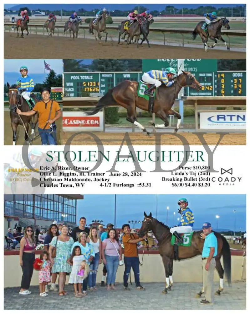 Stolen Laughter - 06-28-24 R04 Ct (Copy) Hollywood Casino At Charles Town Races