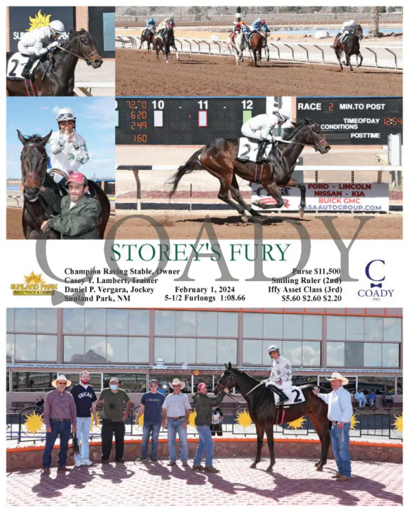 Storey’s Fury - 02-01-24 R02 Sun Sunland Park
