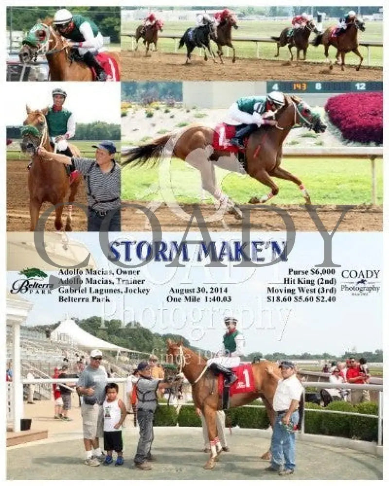 Storm Make’n - 083014 Race 03 Btp Belterra Park