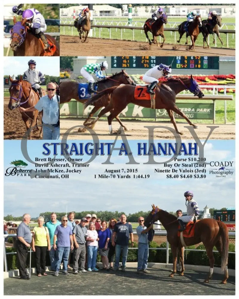 Straight A. Hannah - 080715 Race 06 Btp Belterra Park