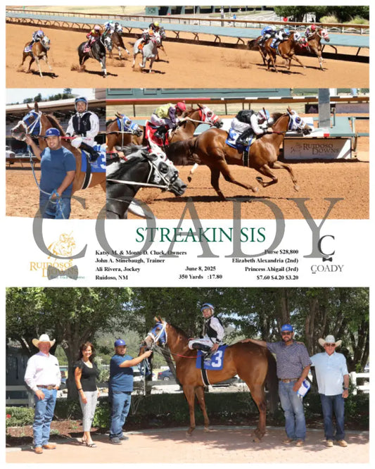STREAKIN SIS - 06-08-25 - R07 - RUI Ruidoso Downs