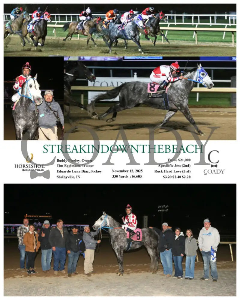 STREAKINDOWNTHEBEACH - 11-12-25 - R11 - IND Indiana Grand