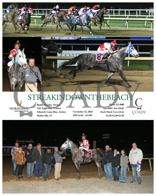 STREAKINDOWNTHEBEACH - 11-12-25 - R11 - IND Indiana Grand