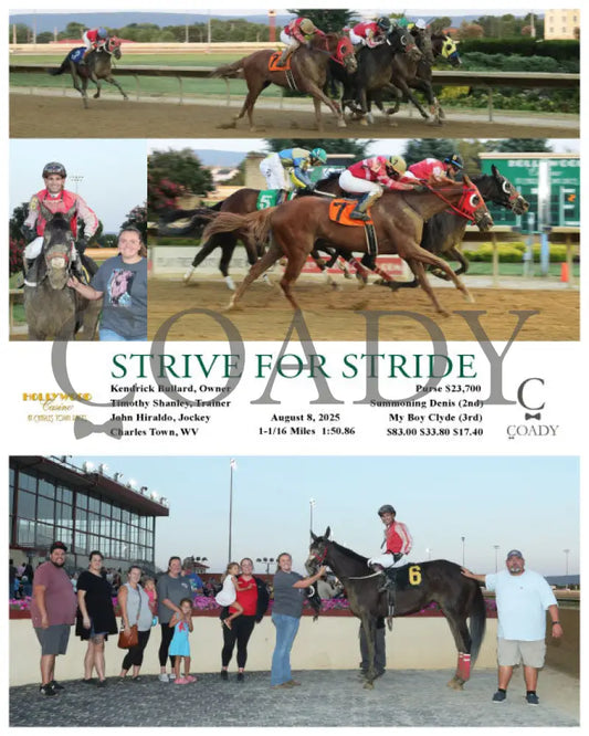 STRIVE FOR STRIDE - 08-08-25 - R02 - CT Hollywood Casino at Charles Town Races