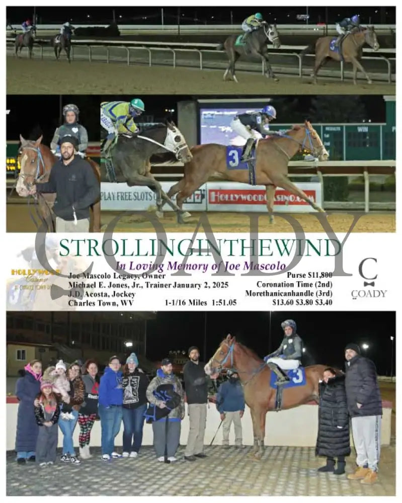 Strollinginthewind - In Loving Memory Of Joe Mascolo 01-02-25 R02 Ct Hollywood Casino At Charles