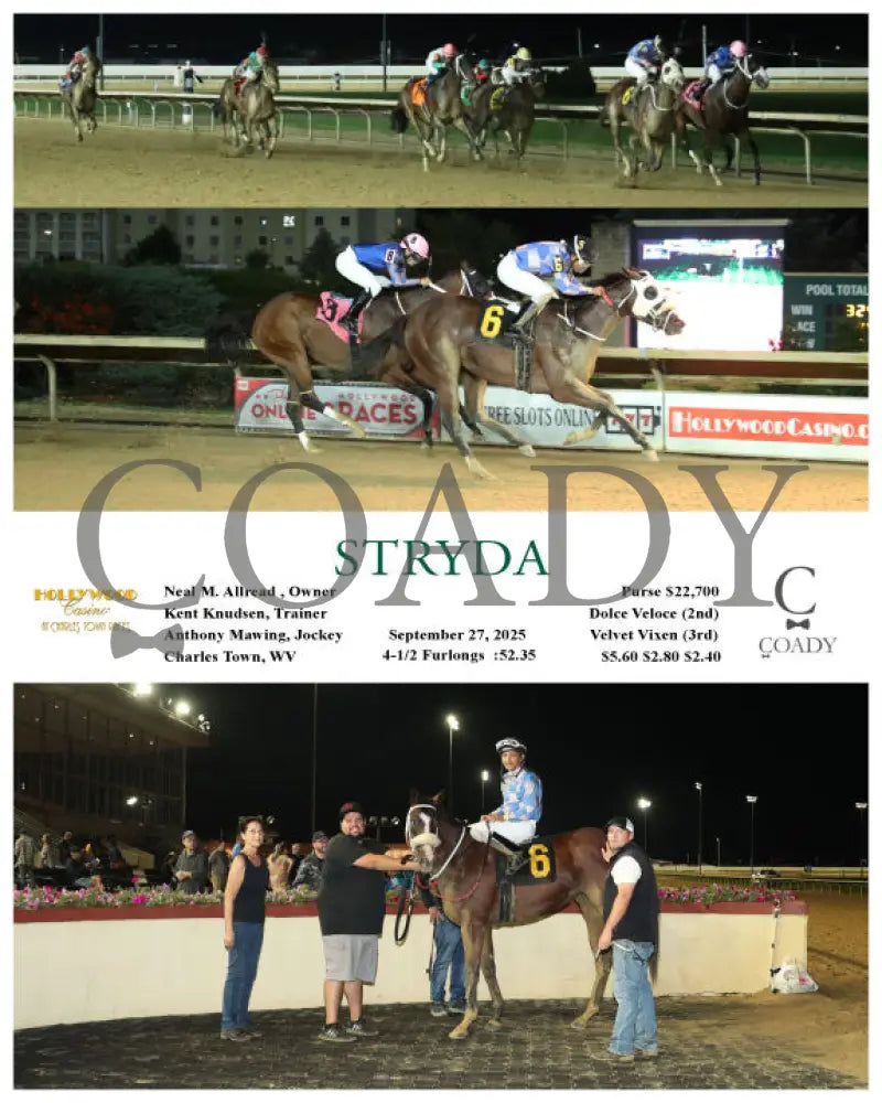 STRYDA - 09-27-25 - R03 - CT Hollywood Casino at Charles Town Races