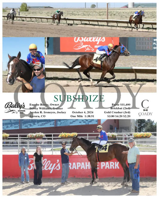 Subsidize - 10-04-24 R02 Arp Arapahoe Park