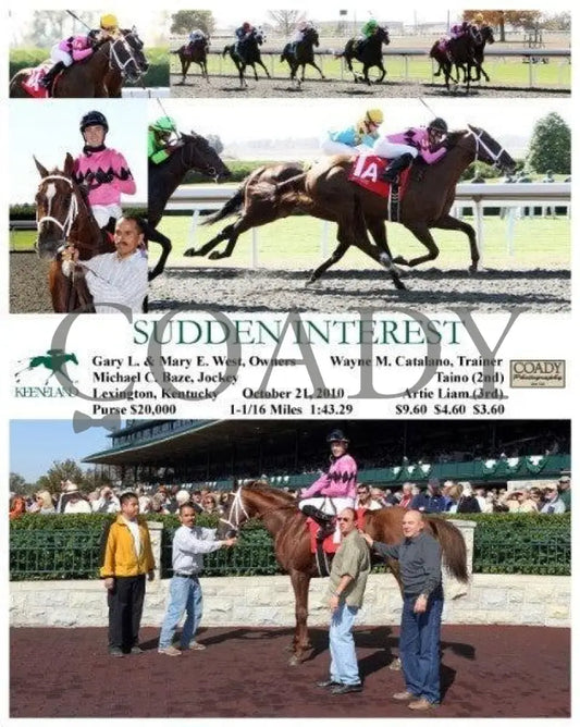 Sudden Interest - 102110 Keeneland