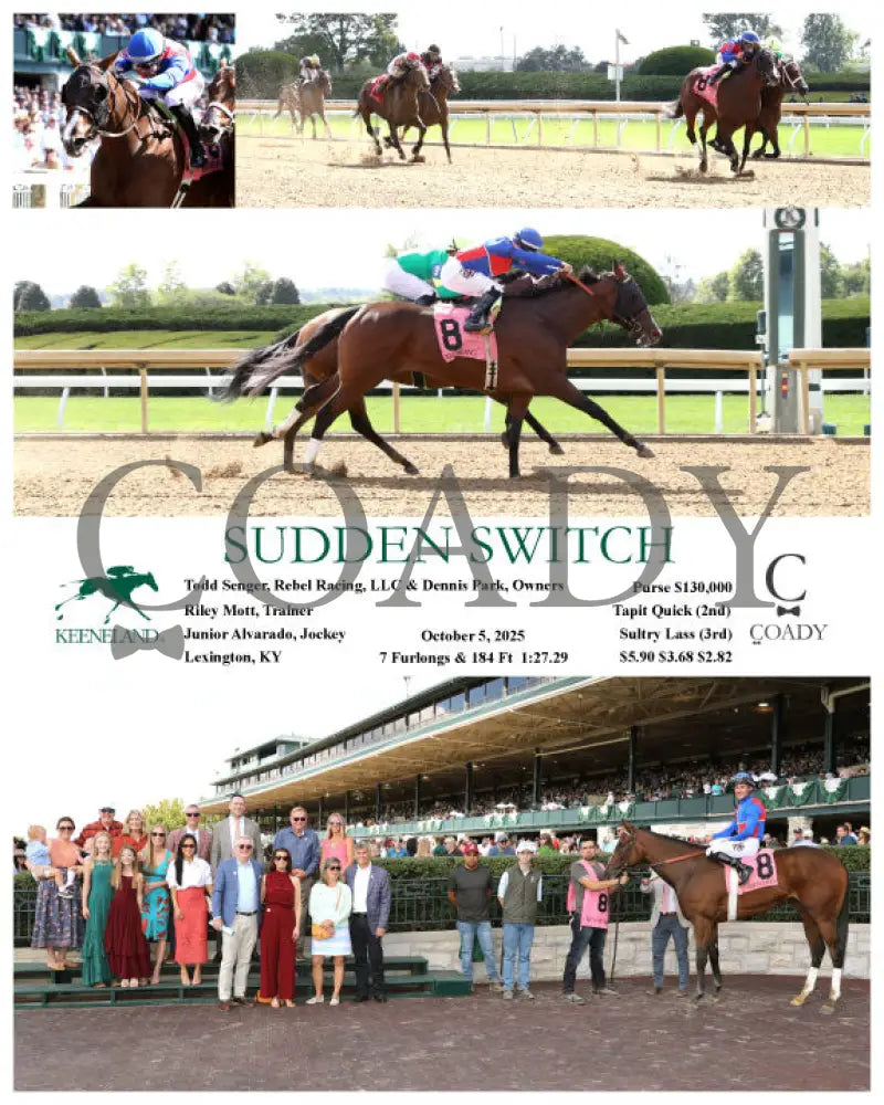SUDDEN SWITCH - 100525 - Race 03 - KEE Keeneland