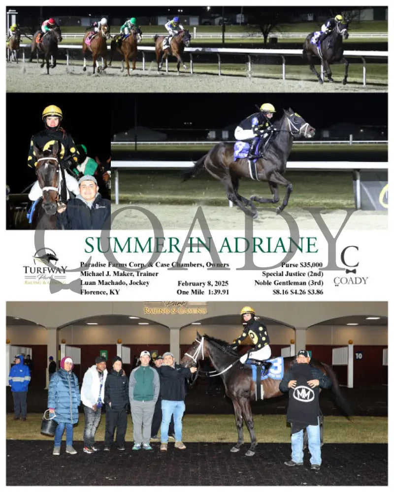 Summer In Adriane - 020825 Race 04 Tp Turfway Park