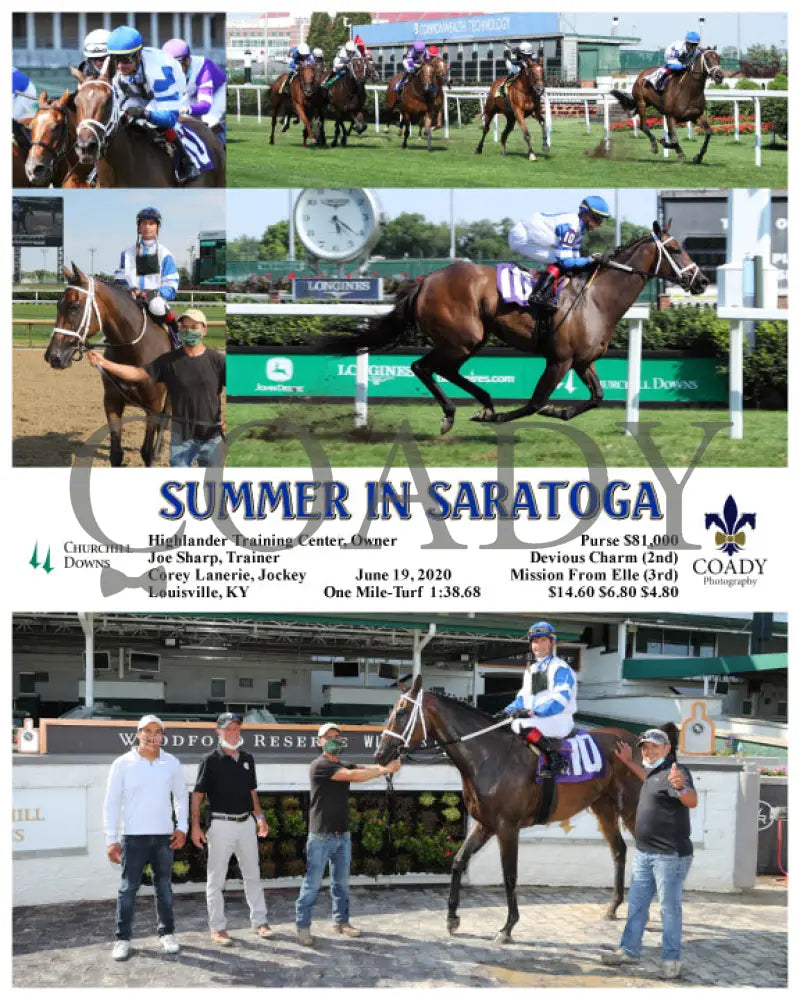 Summer In Saratoga - 06-19-20 R09 Cd Churchill Downs