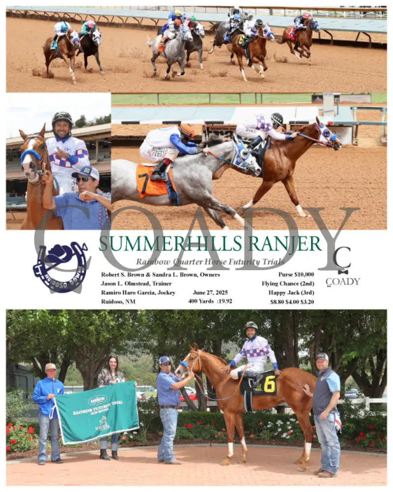 SUMMERHILLS RANJER - Rainbow Quarter Horse Futurity Trials - 06-27-25 - R11 - RUI Ruidoso Downs
