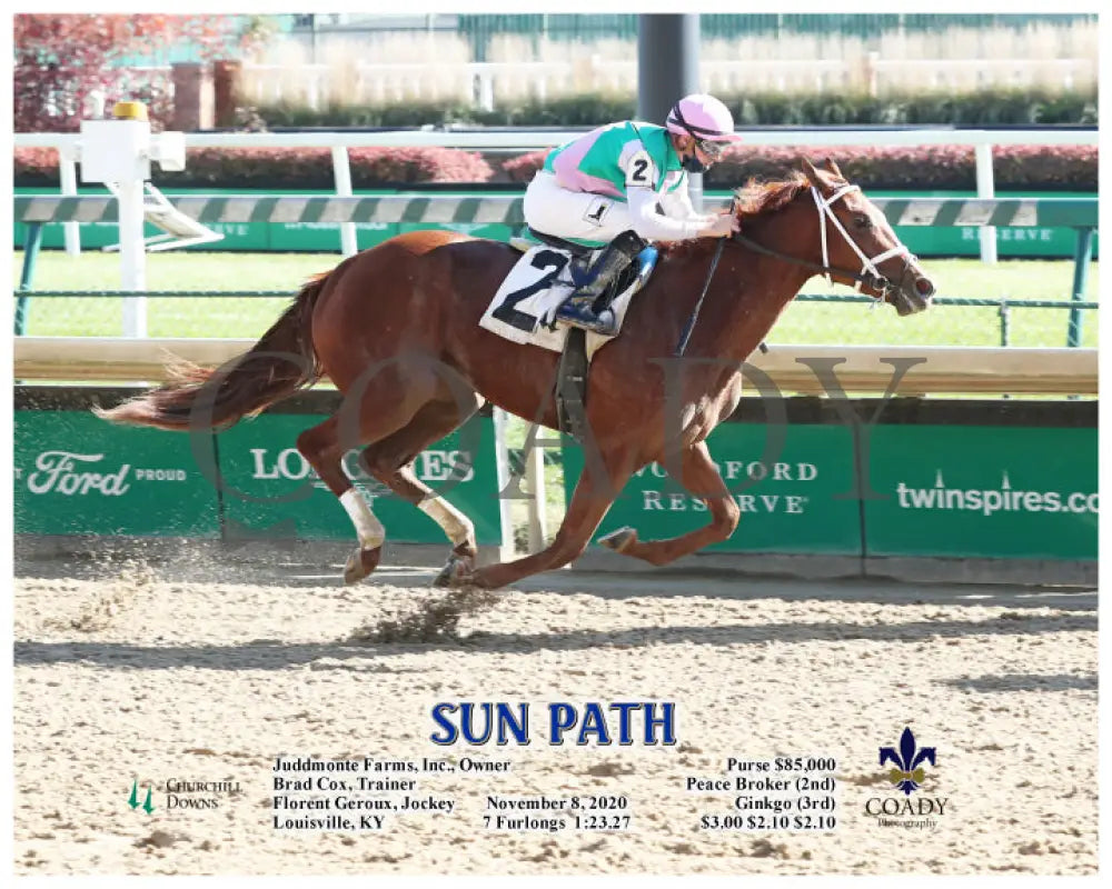 Sun Path - 11-08-20 R02 Cd Action Churchill Downs