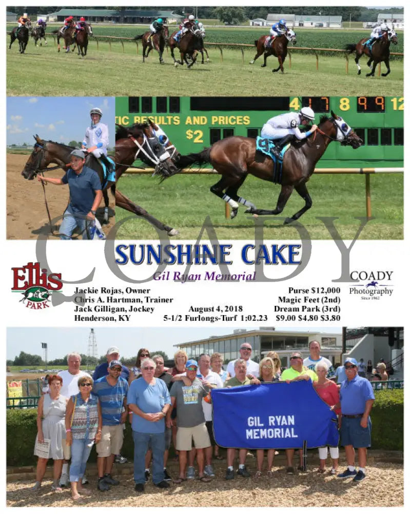 SUNSHINE CAKE - 080418 - Race 04 - ELP - Group - Coady Media - Kurtis Coady Photography