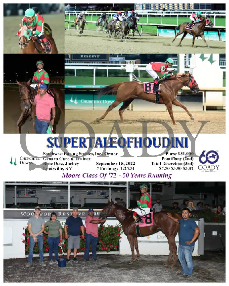 Supertaleofhoudini - 09-15-22 R08 Cd Churchill Downs