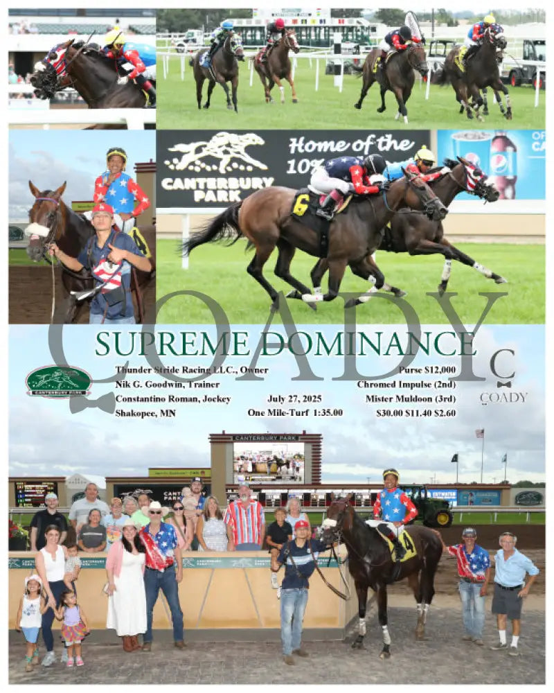 SUPREME DOMINANCE - 07-27-25 - R02 - CBY Canterbury Park