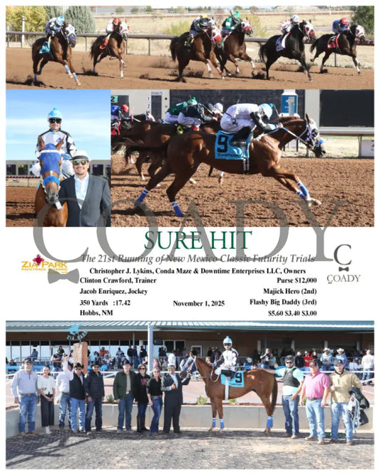 SURE HIT - The 21st Running of New Mexico Classic Futurity Trials - 11-01-25 - R09 - ZIA Zia Park