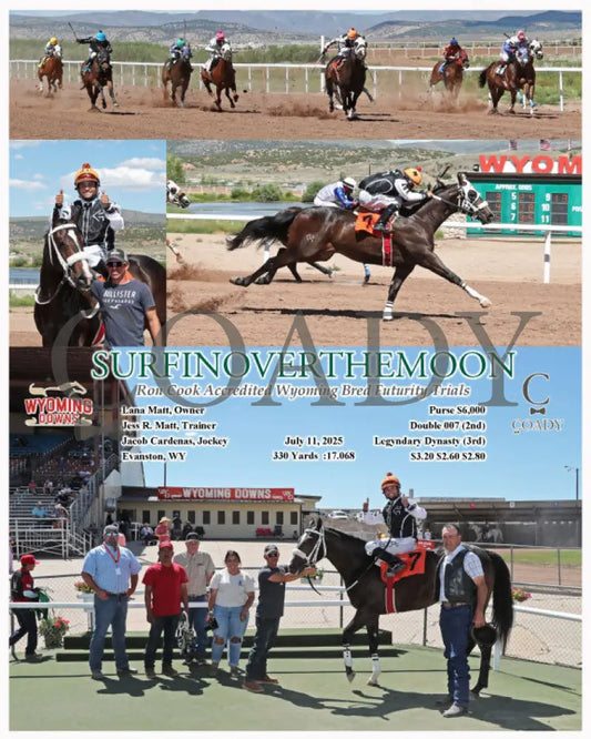 SURFINOVERTHEMOON - Ron Cook Accredited Wyoming Bred Futurity Trials - 07-11-25 - R02 - WYO Wyoming Downs