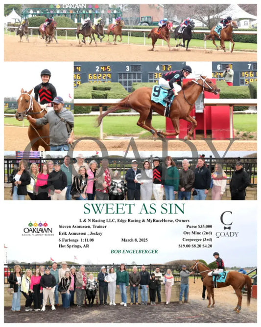 SWEET AS SIN - 03-08-25 - R06 - OP Oaklawn Park