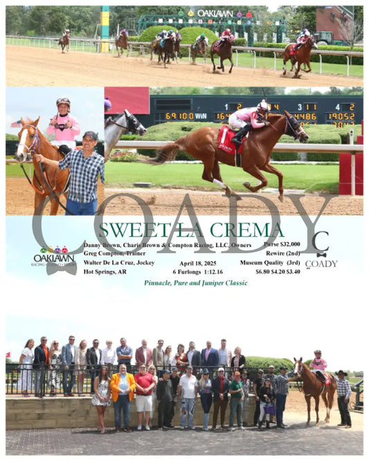 SWEET LA CREMA - 04-18-25 - R02 - OP Oaklawn Park