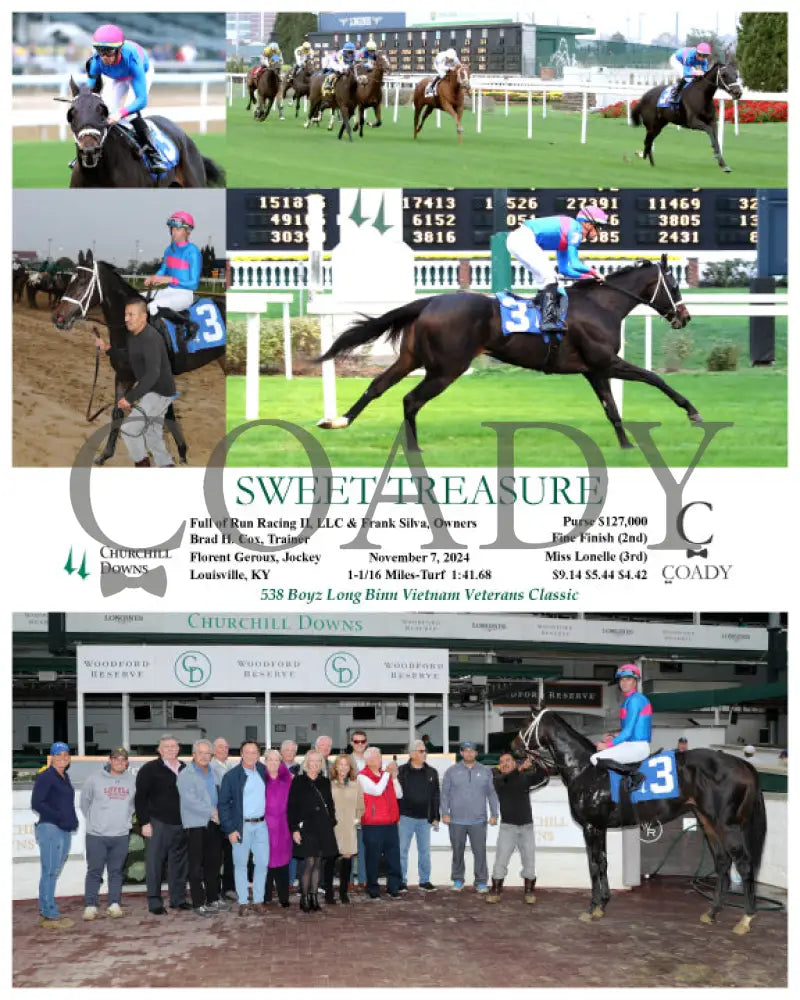 Sweet Treasure - 11-07-24 R08 Cd Churchill Downs