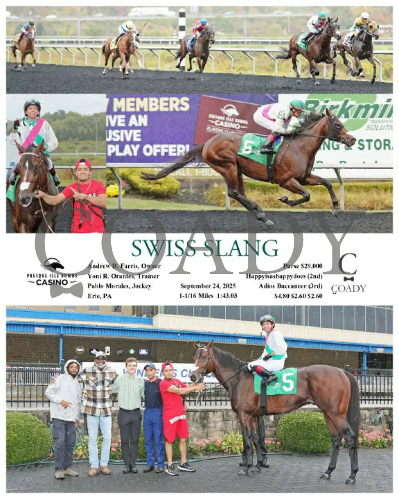 SWISS SLANG - 09-24-25 - R03 - PID Presque Isle Downs