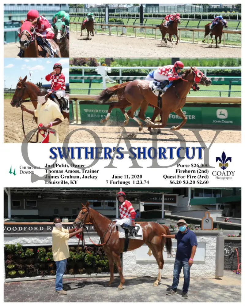 Swither’s Shortcut - 06-11-20 R01 Cd Churchill Downs