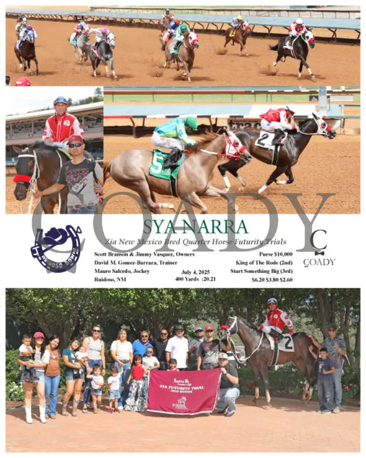 SYA NARRA - Zia New Mexico Bred Quarter Horse Futurity Trials - 07-04-25 - R09 - RUI Ruidoso Downs