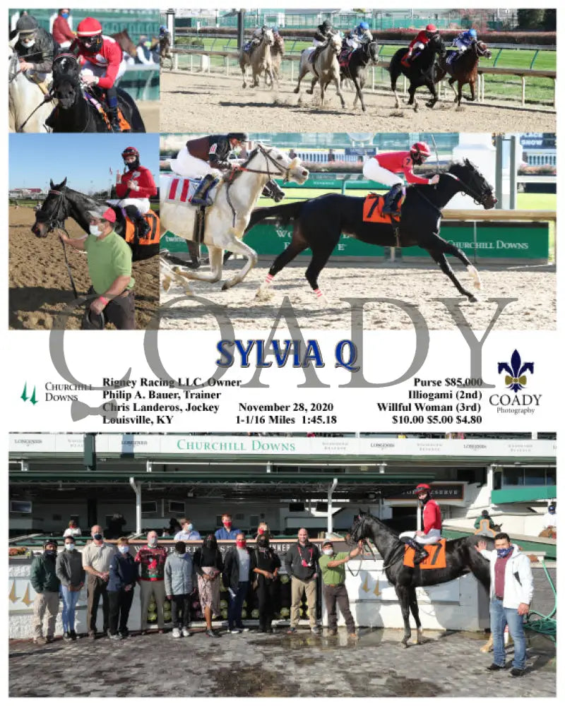 Sylvia Q - 11-28-20 R02 Cd Churchill Downs