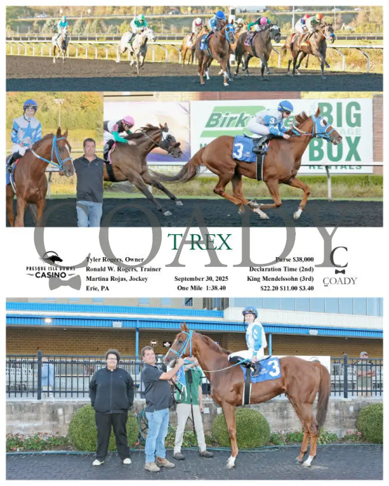 T REX - 09-30-25 - R06 - PID Presque Isle Downs