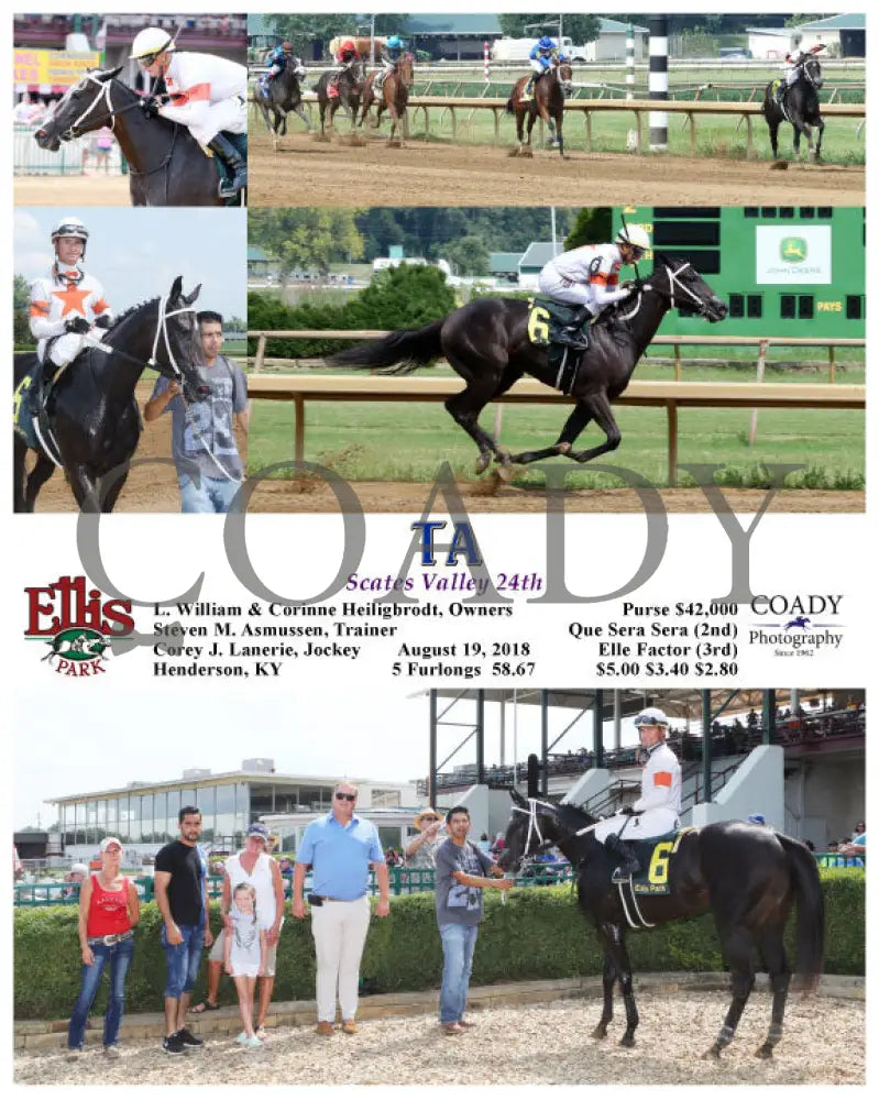 Ta - 081918 Race 05 Elp Ellis Park