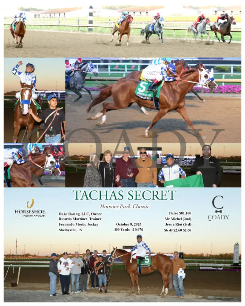 TACHAS SECRET - Hoosier Park Classic - 10-08-25 - R10 - IND Indiana Grand