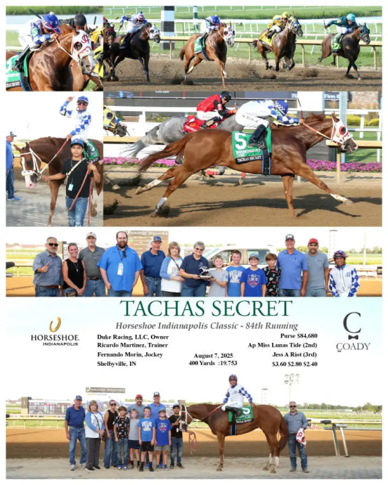 TACHAS SECRET - Horseshoe Indianapolis Classic - 84th Running - 08-07-25 - R10 - IND Indiana Grand
