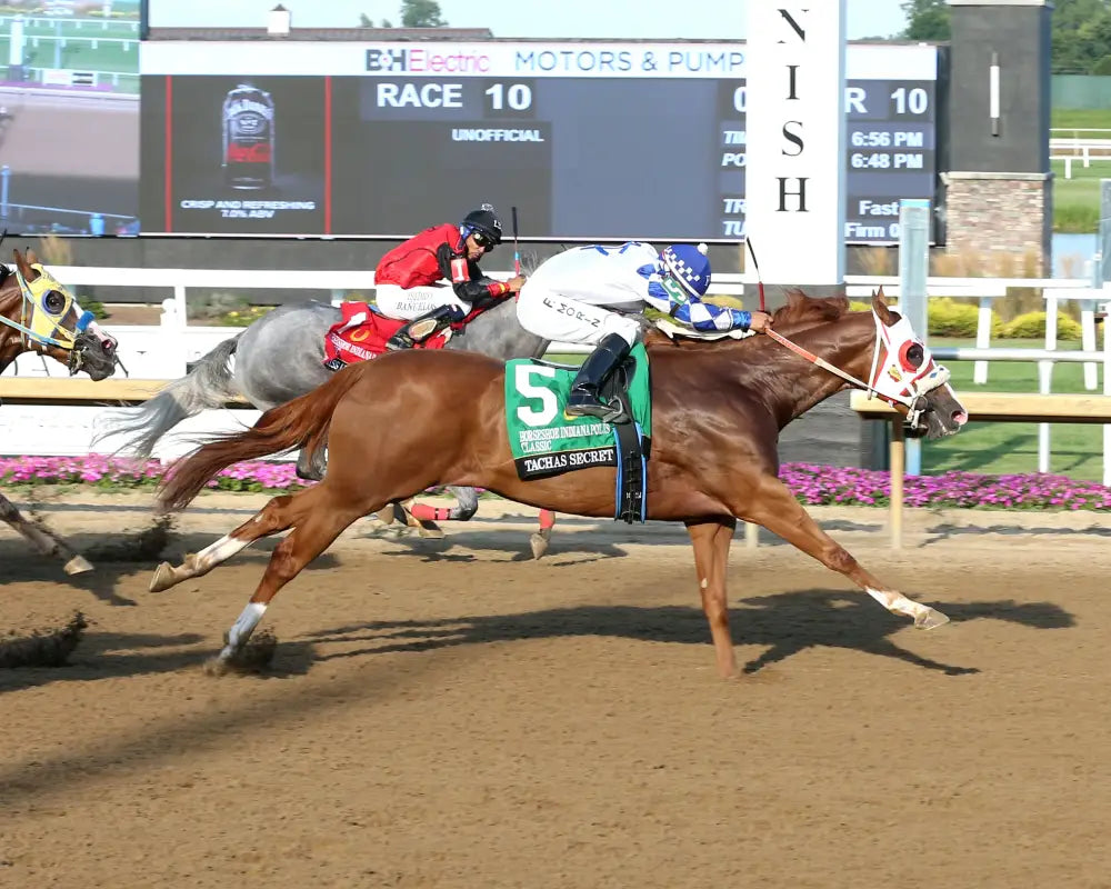TACHAS SECRET - Horseshoe Indianapolis Classic - 84th Running - 08-07-25 - R10 - Horseshoe Indiana - Finish 01