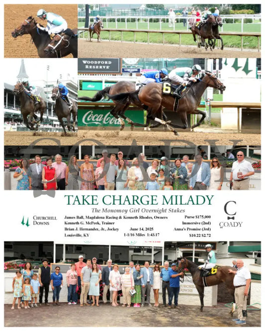 TAKE CHARGE MILADY - The Monomoy Girl Overnight Stakes - 06-14-25 - R05 - CD Churchill Downs