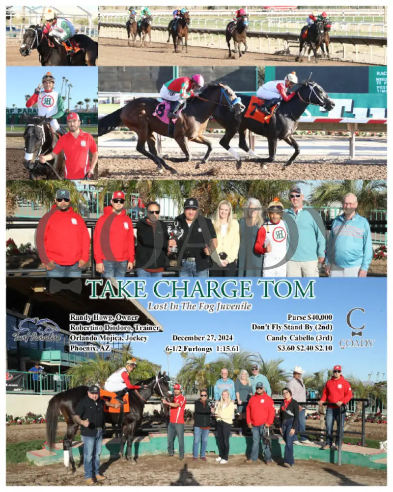 Take Charge Tom - Lost In The Fog Juvenile 12-27-24 R07 Tup Turf Paradise