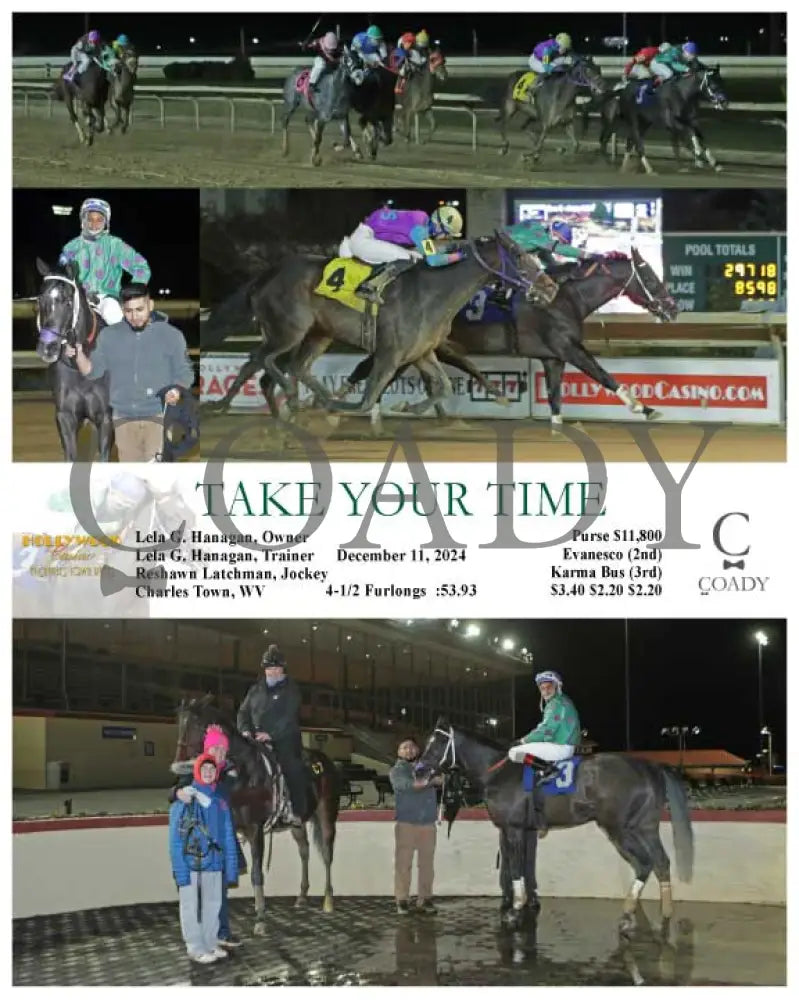 Take Your Time - 12-11-24 R04 Ct Hollywood Casino At Charles Town Races