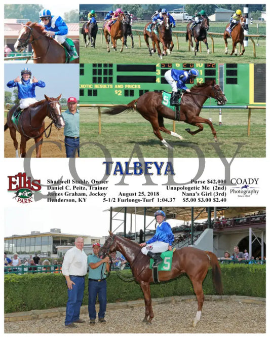 Talbeya - 082518 Race 07 Elp Ellis Park