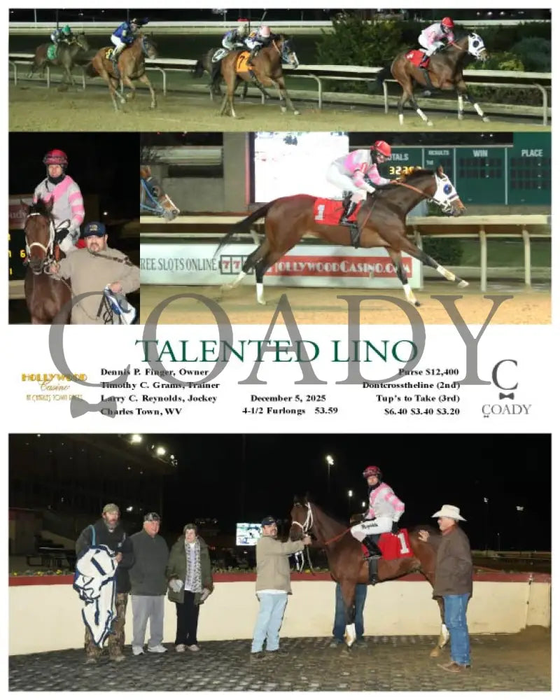 TALENTED LINO - 12-05-25 - R03 - CT Hollywood Casino at Charles Town Races