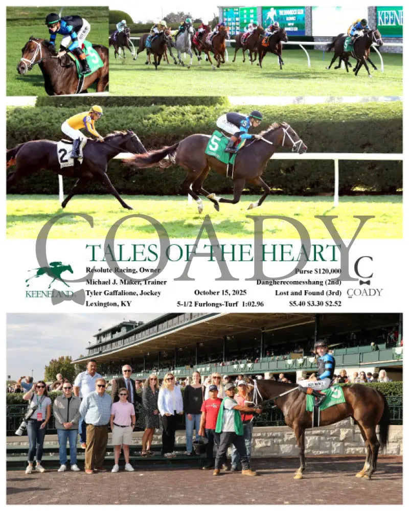 TALES OF THE HEART - 101525 - Race 08 - KEE Keeneland