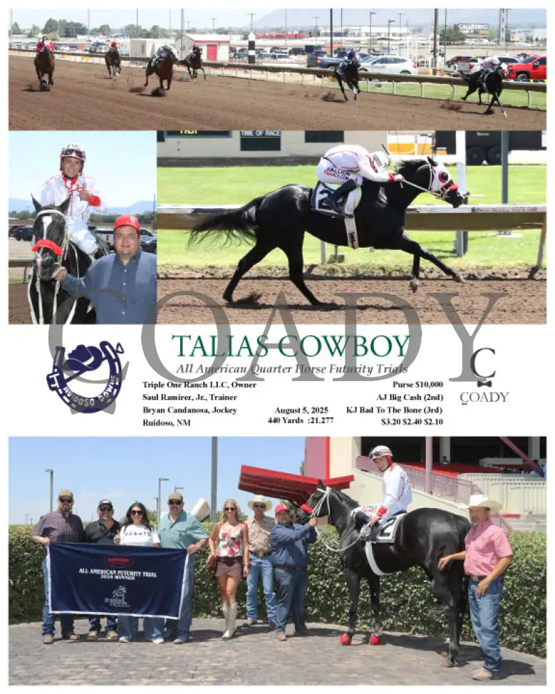 TALIAS COWBOY - All American Quarter Horse Futurity Trials - 08-05-25 - R03 - RUI Ruidoso Downs
