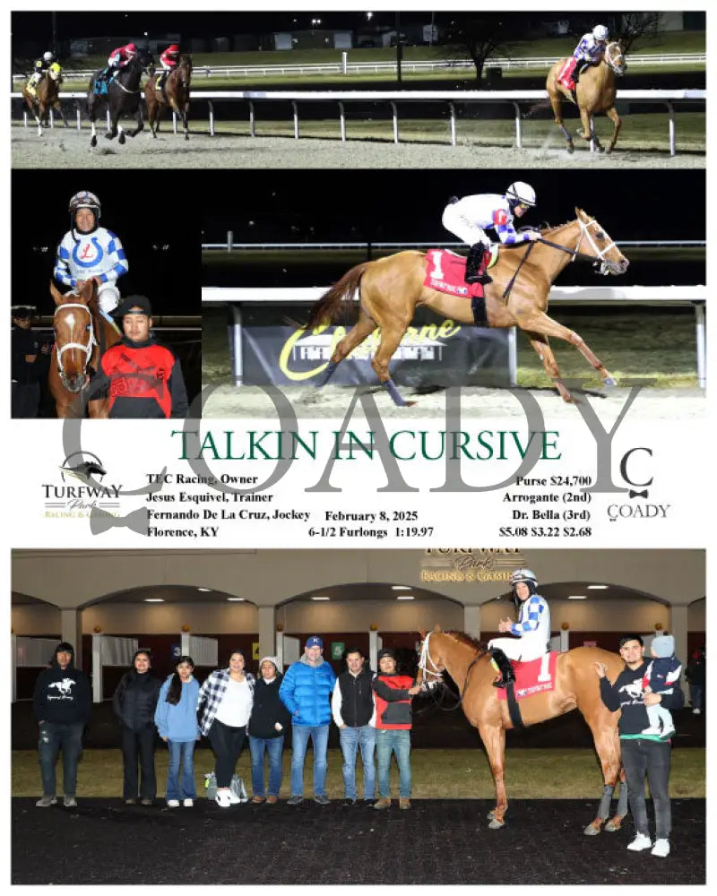 Talkin In Cursive - 02-08-25 R03 Tp Turfway Park