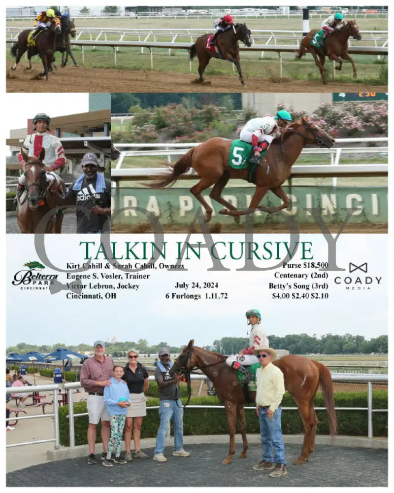 Talkin In Cursive - 07-24-24 R07 Btp Belterra Park